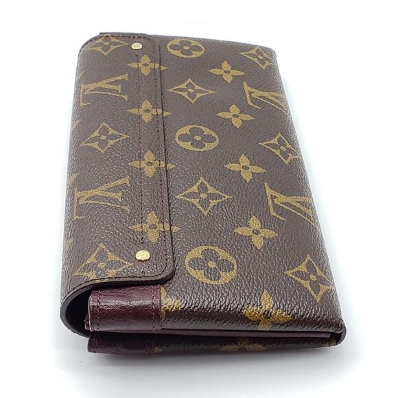 100% Authentic Louis Vuitton Brown Monogram Long Wallet - Picture 7 of 16